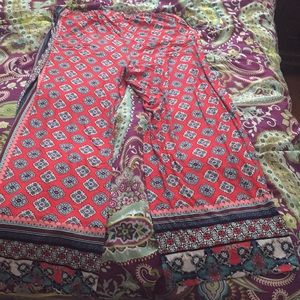 Multi color stretchy pants